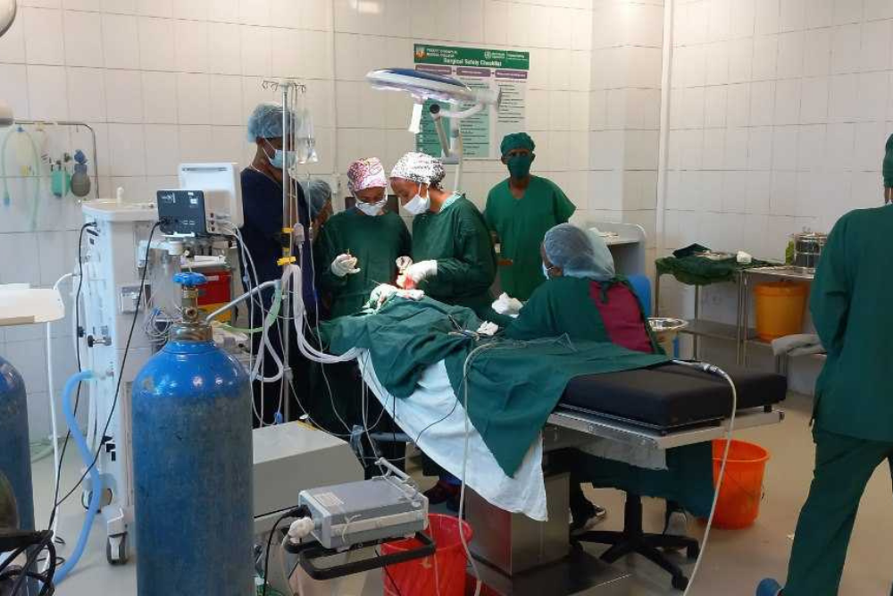 Surgical team at ALERT Hospital in Ethiopia