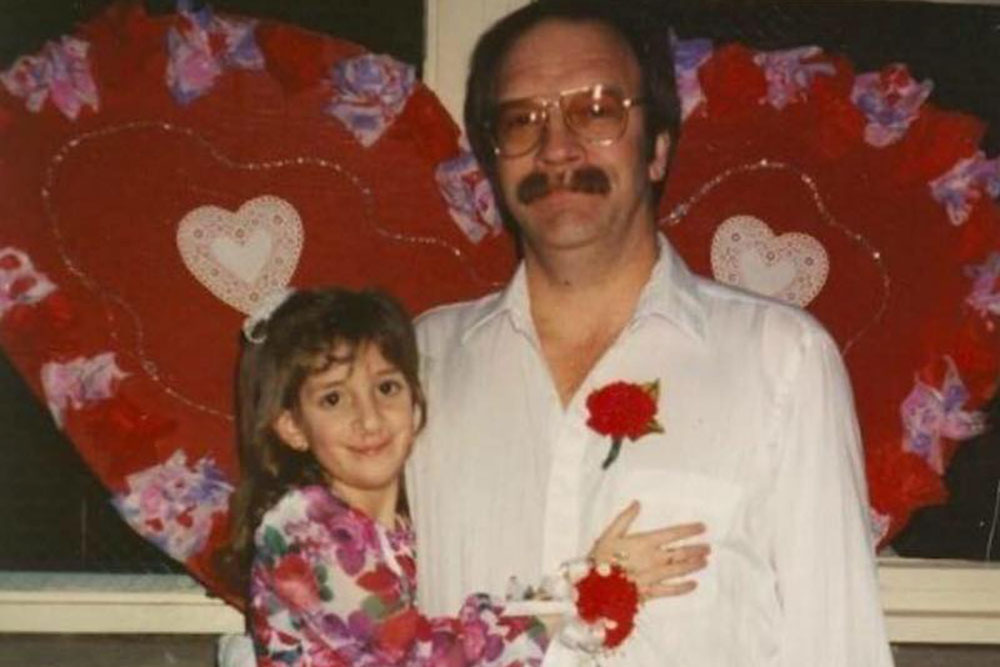 Amanda Terrazas with her dad