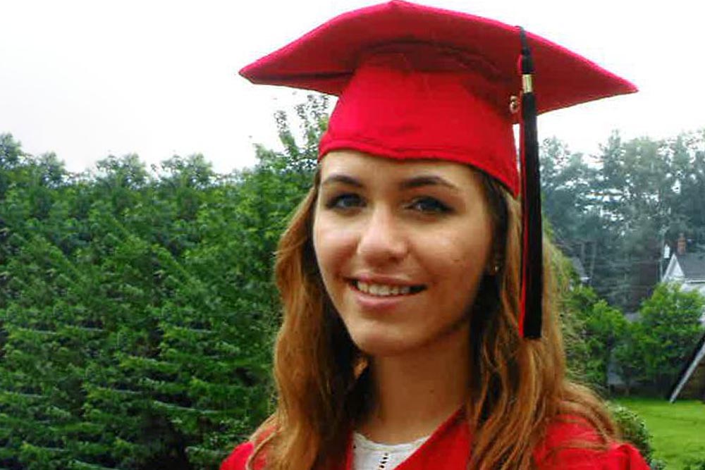 Grace Peters in graduation gown