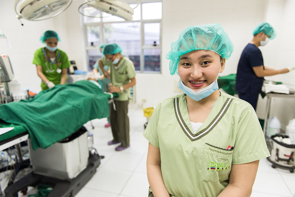 Nurse Gracee in surgical theater