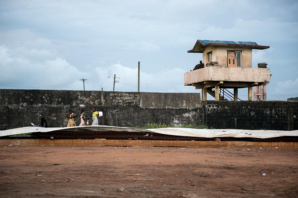 a beach in Liberia