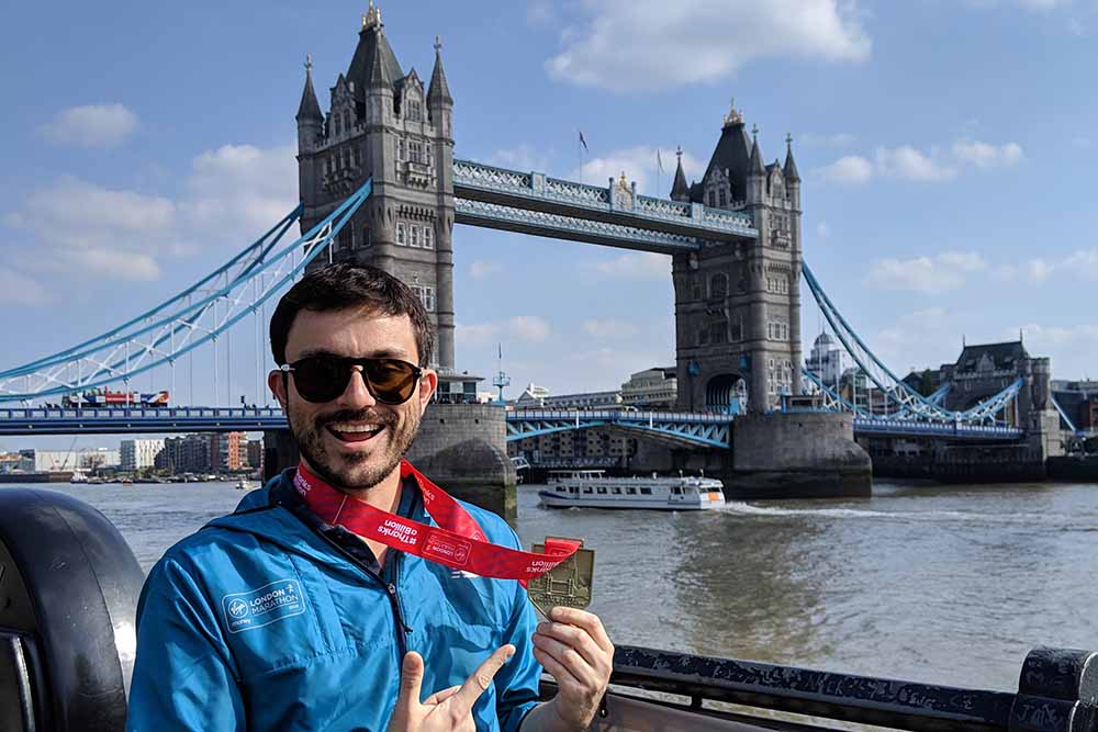 Mark Lent in London for Marathon