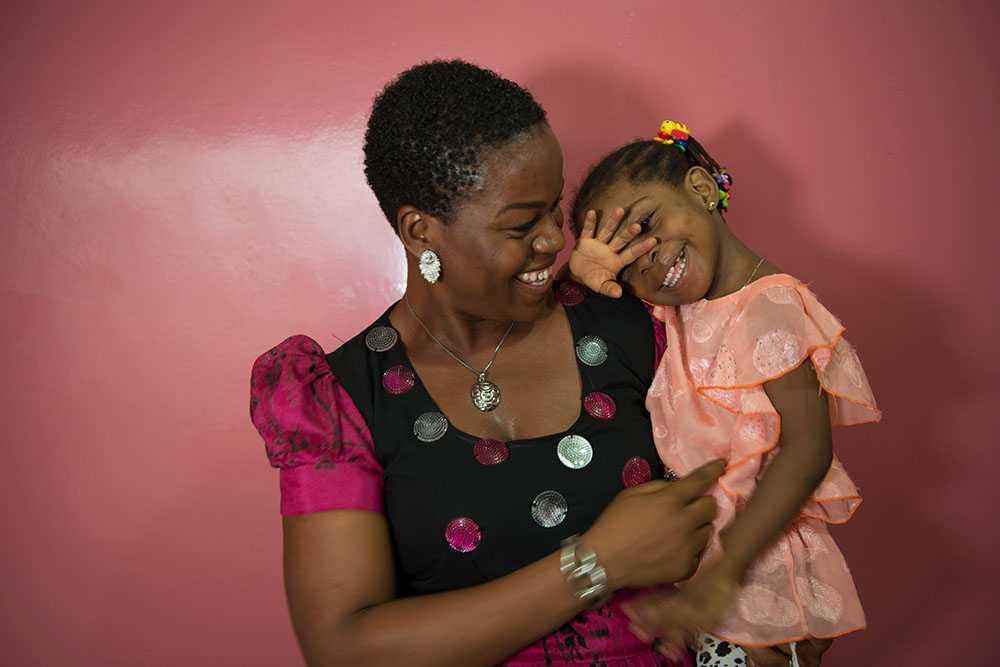 A cleft surgery patient from Nigeria