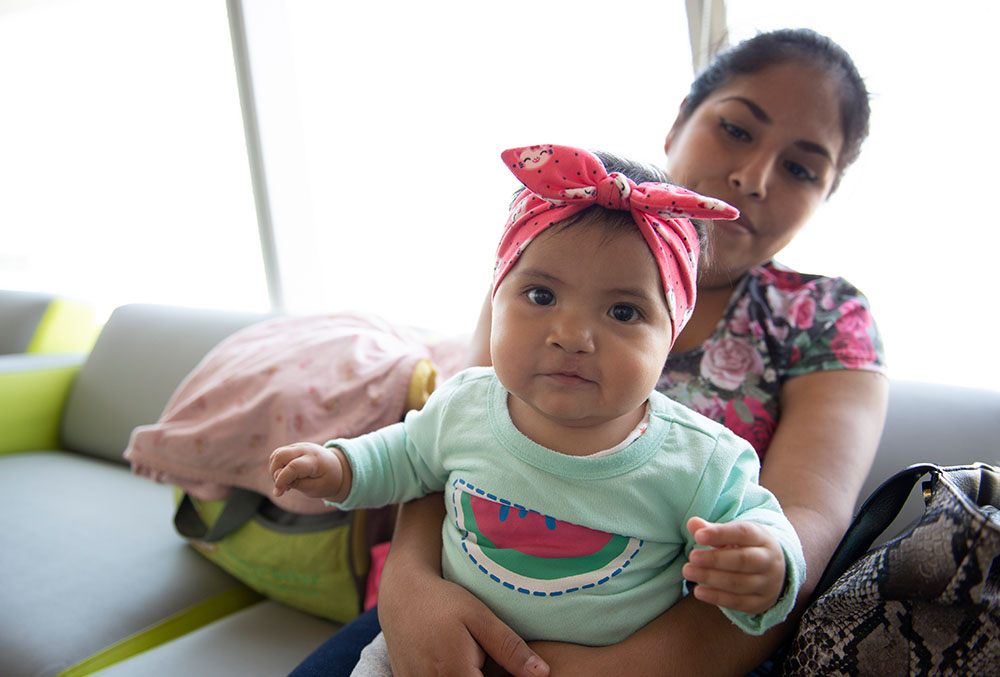 Child born with a cleft from Peru