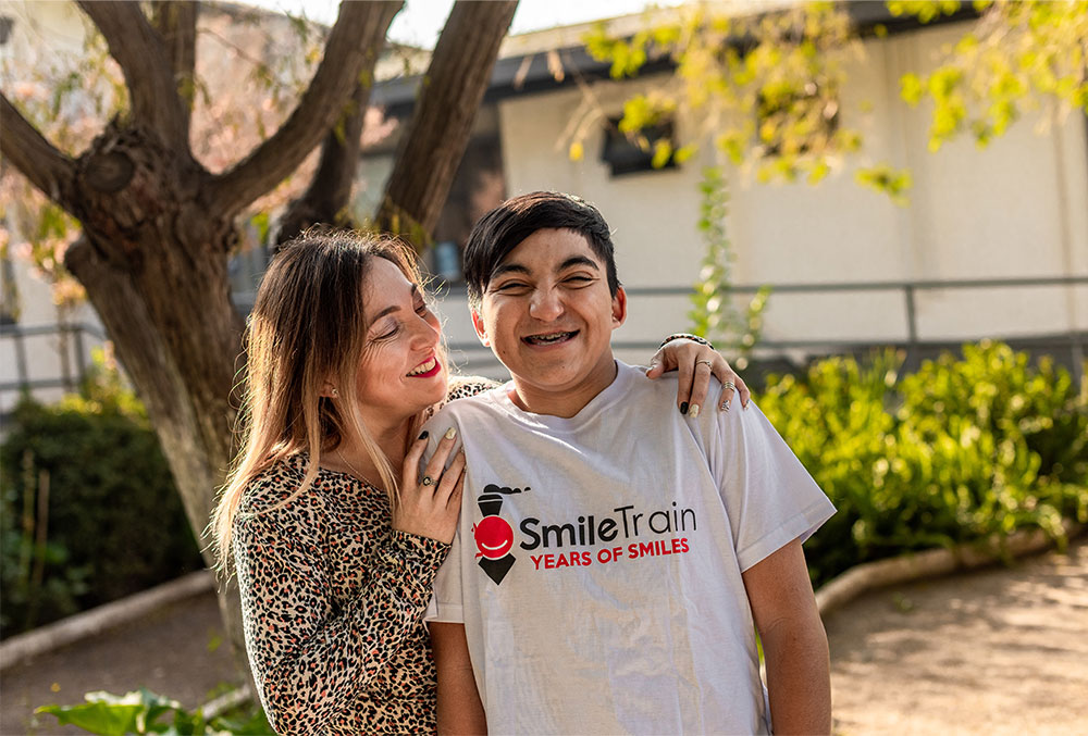 Vicente in a Smile Train shirt