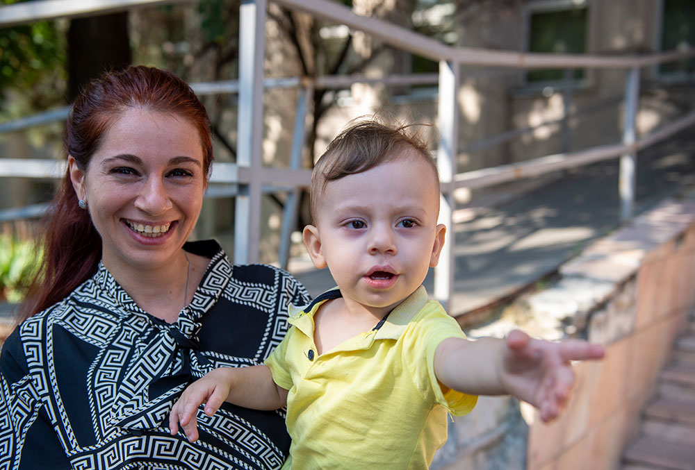 Ionut and his mother