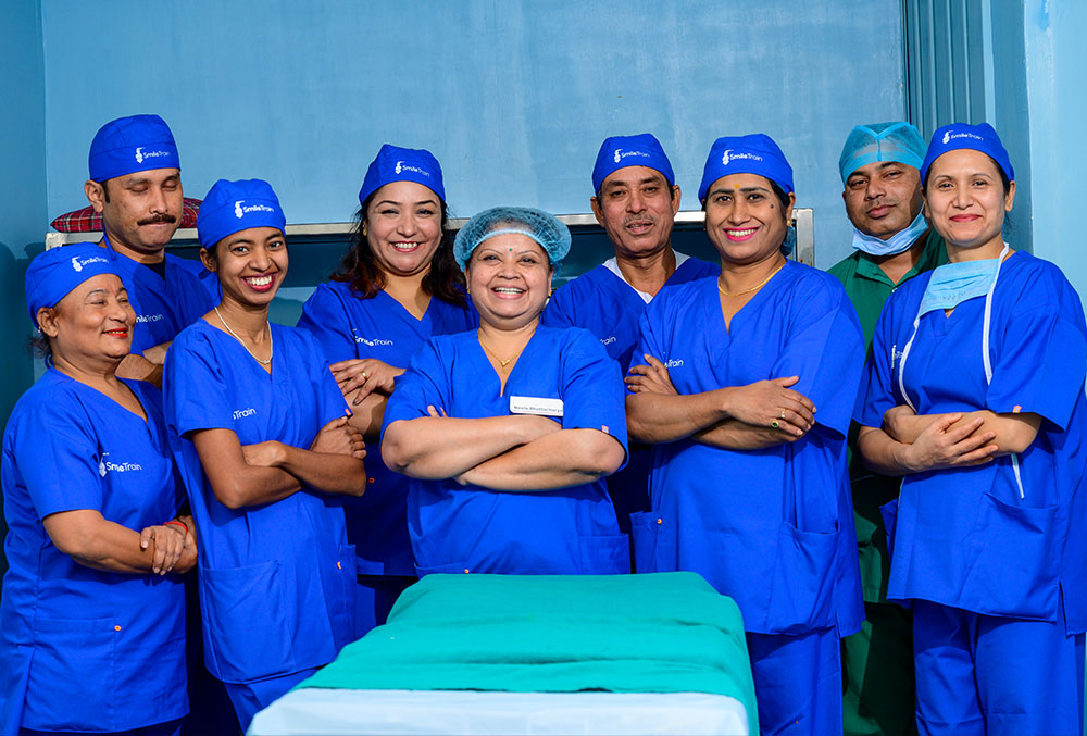 Dr. Neela with her cleft team