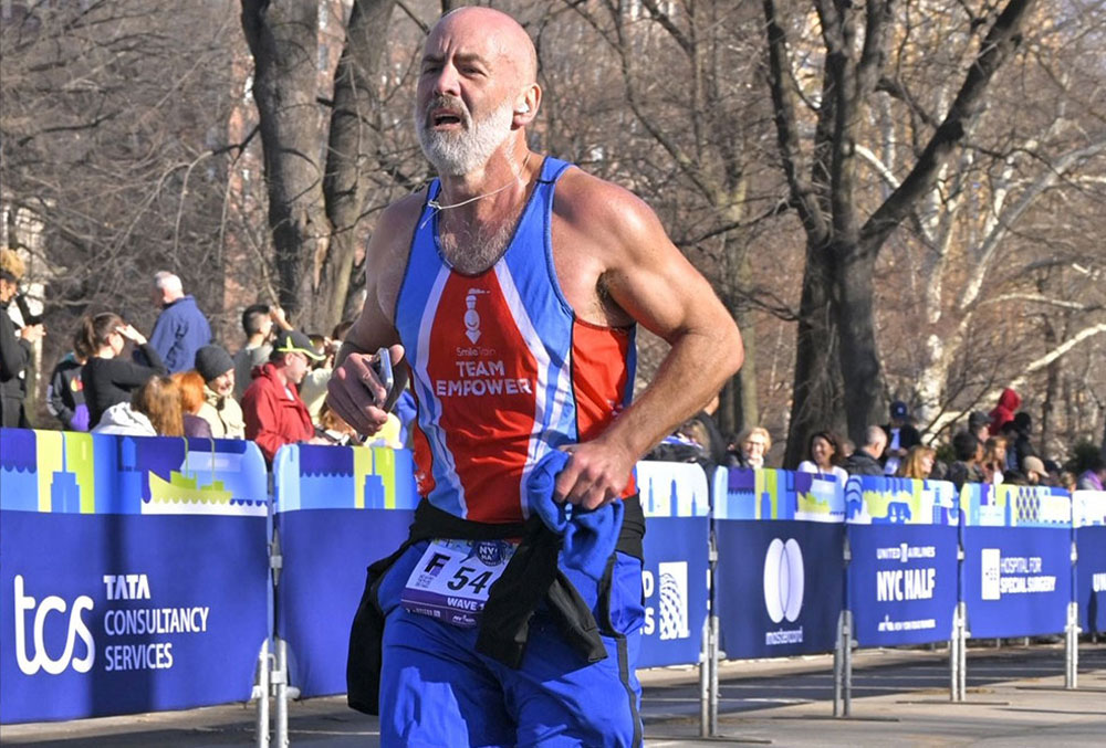 Eric running the New York Half