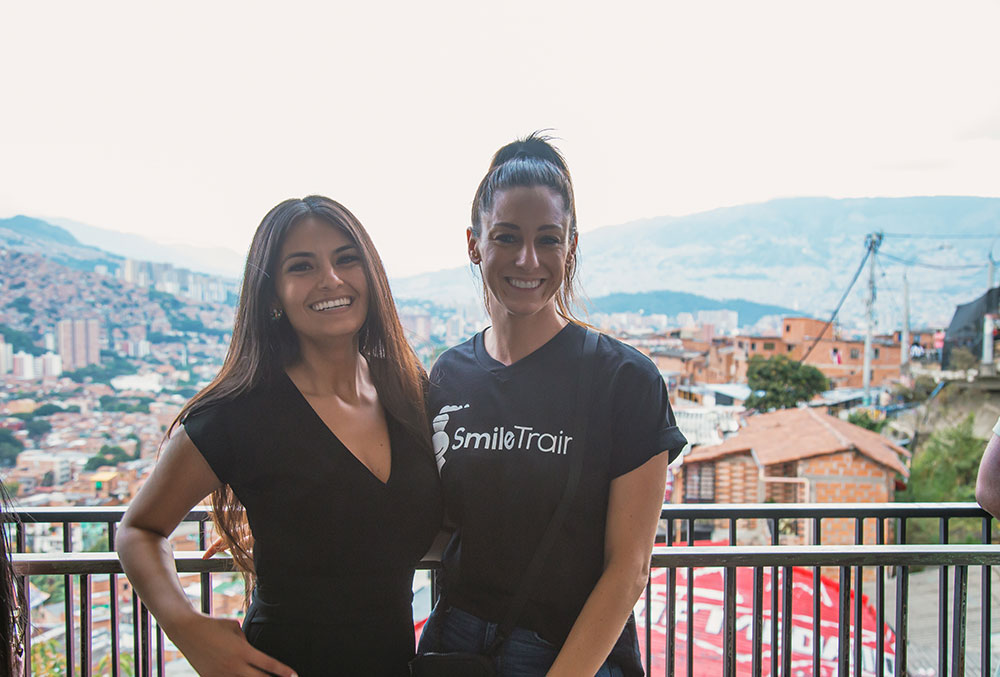 Brenda and Christine in Medellín’s Comuna 13 neighborhood