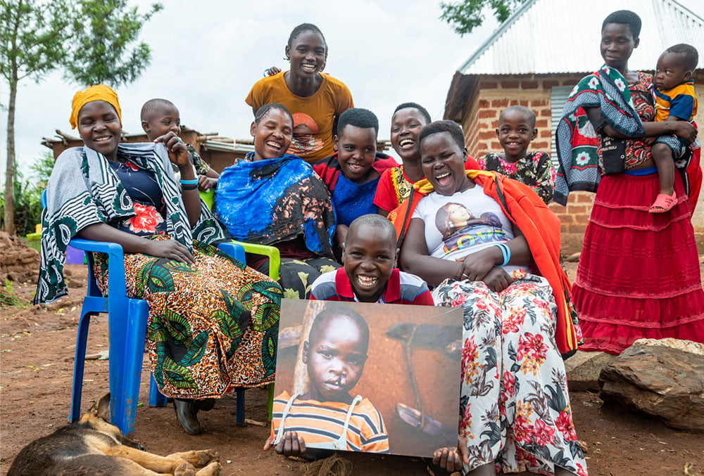 Osawa with his happy family after surgery