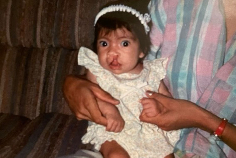 Tara as a baby