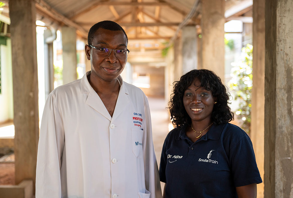 Dr. Akakpo-Numado with Smile Train's Dr. Nina Capo-Chichi