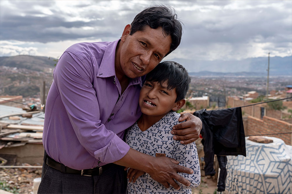 Luis with his father, Aquilino