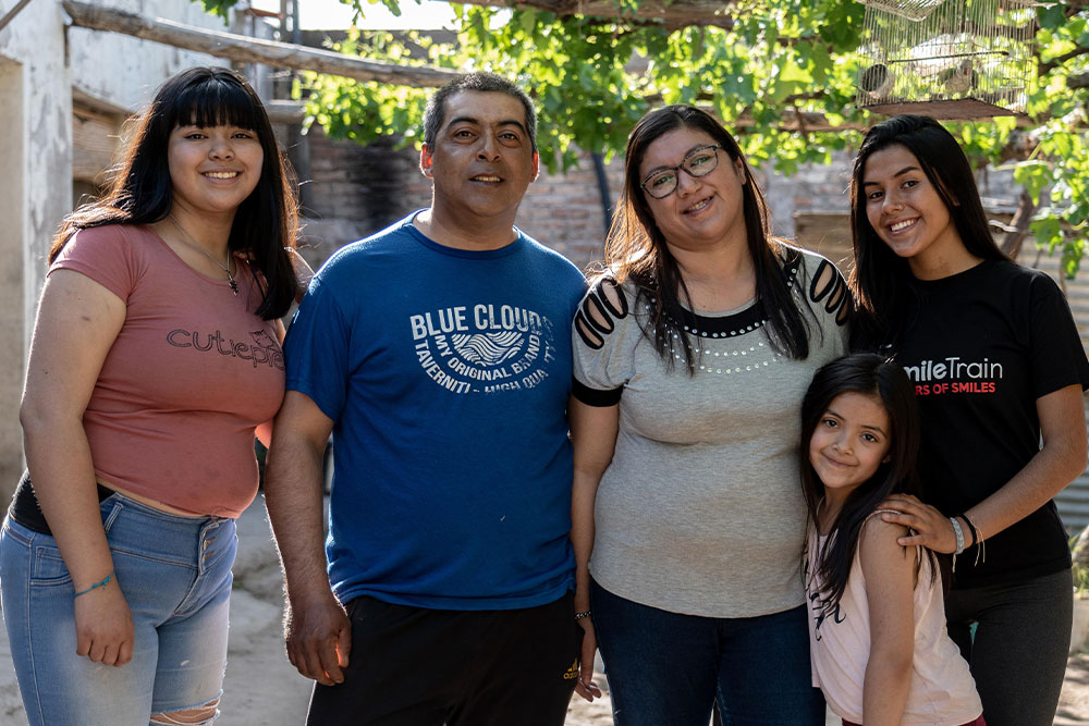 Vanesa with her family