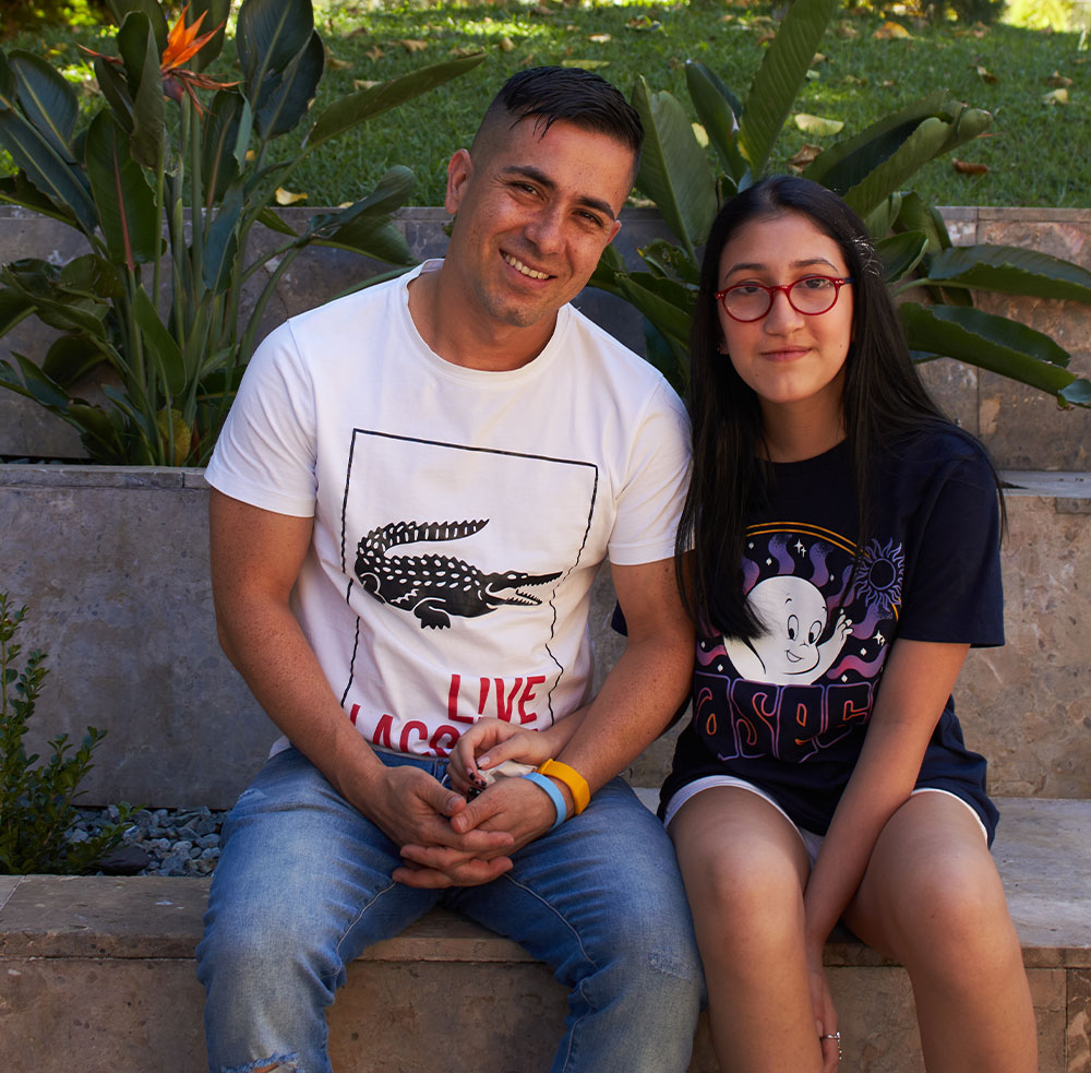 Smile Train patient Valery and her dad, Jamie