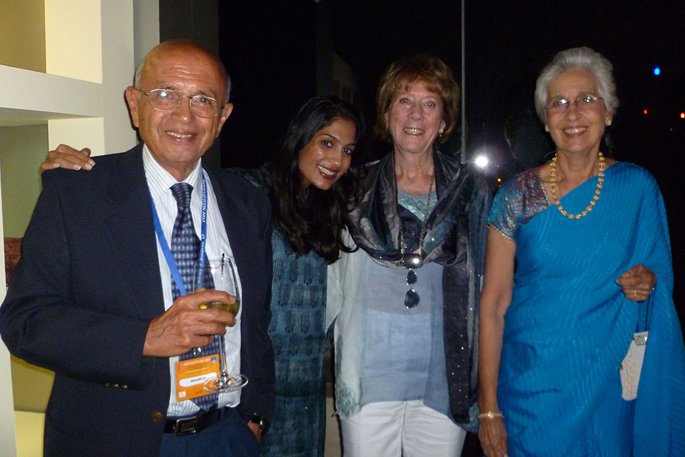 Priya with the late Dr. Hirji Adenwalla and his wife, Gunar