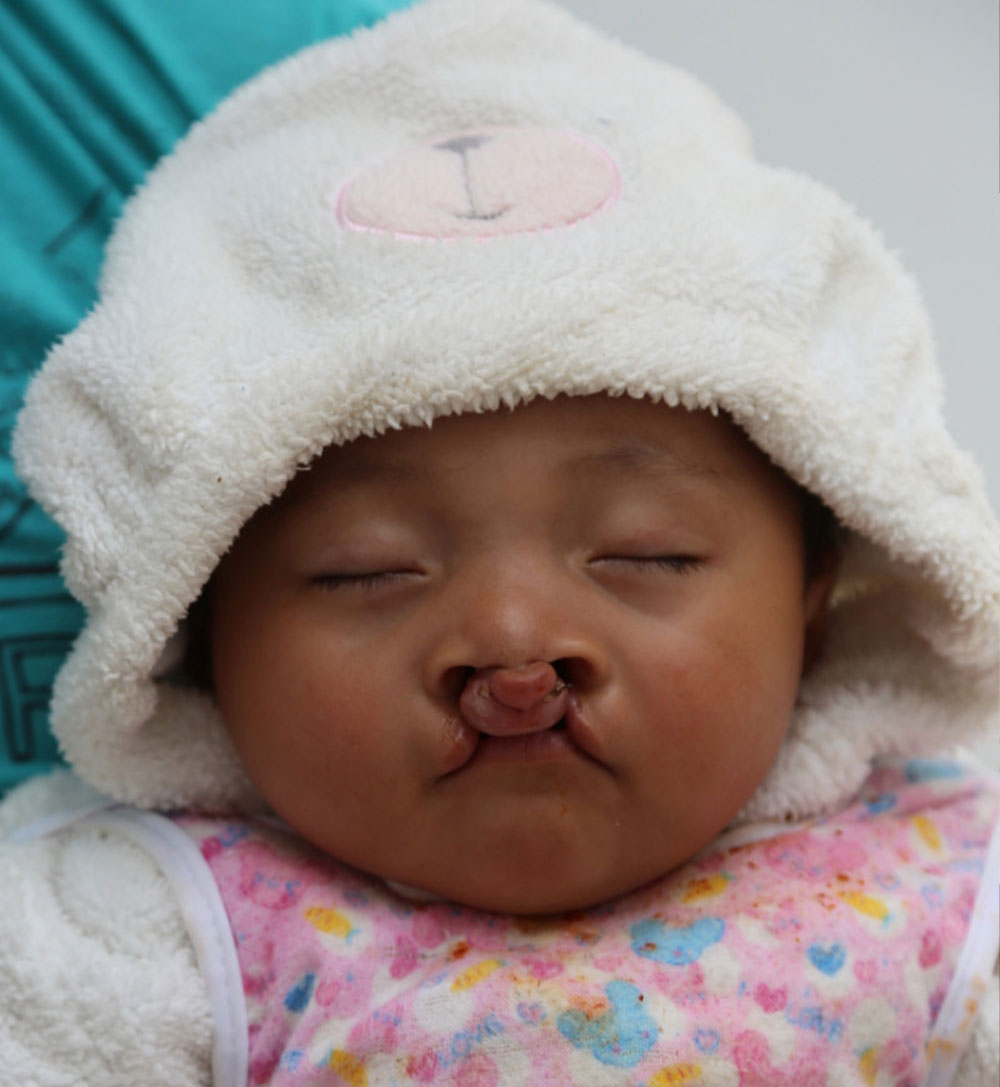 Zoe as a newborn