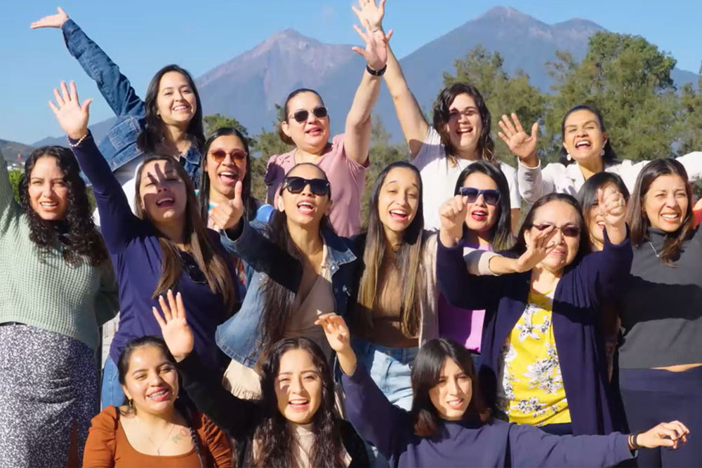 Training participants pose for a class picture