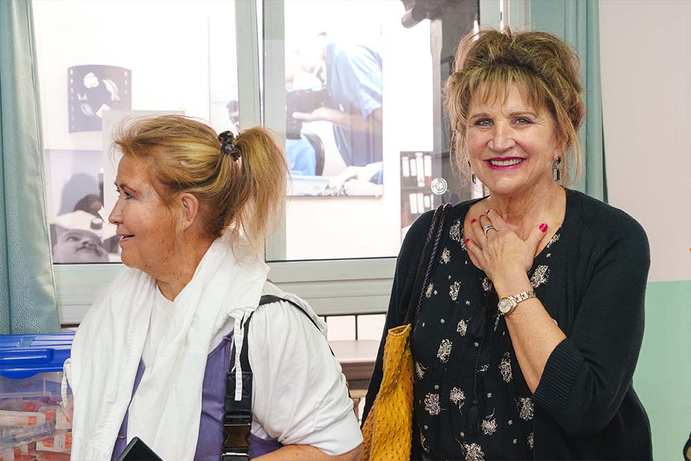 Sue Hoover smiling in a Smile Train partner clinic in Guatemala