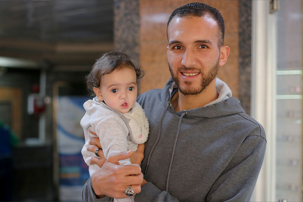 Misk with her father