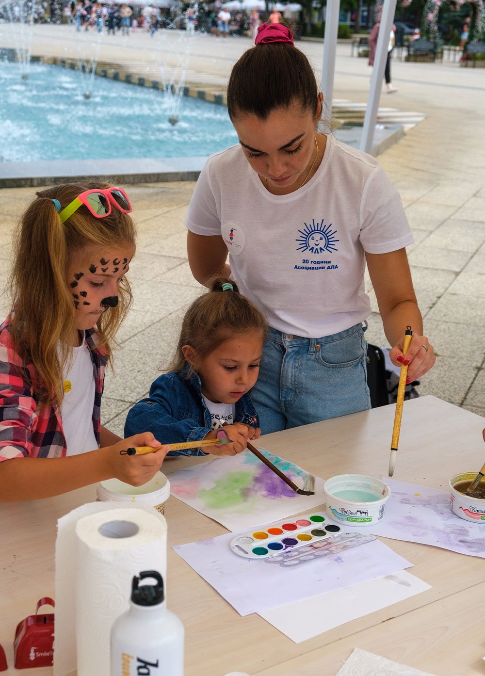 Children painting