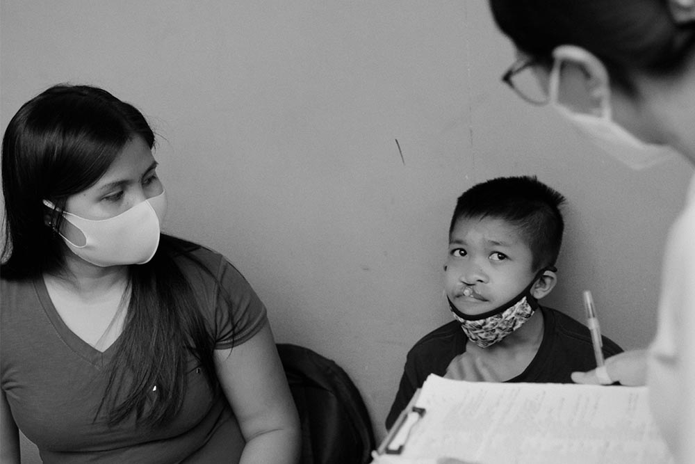 Jary and Jessa before cleft surgery