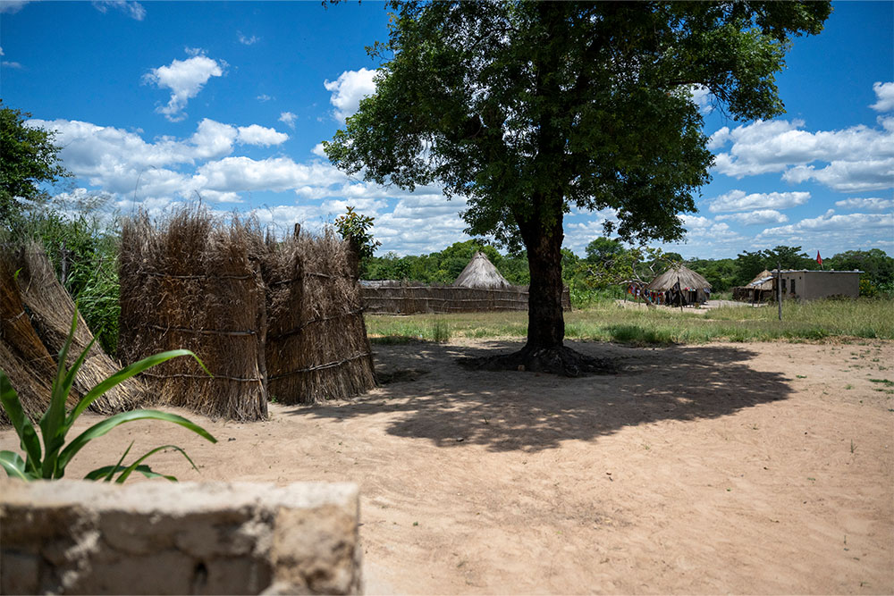 An outside view of Siriza’s village