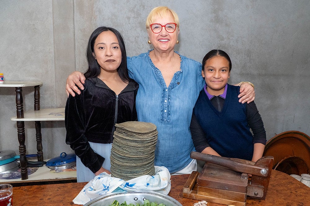 Lidia with Dalia and Norma