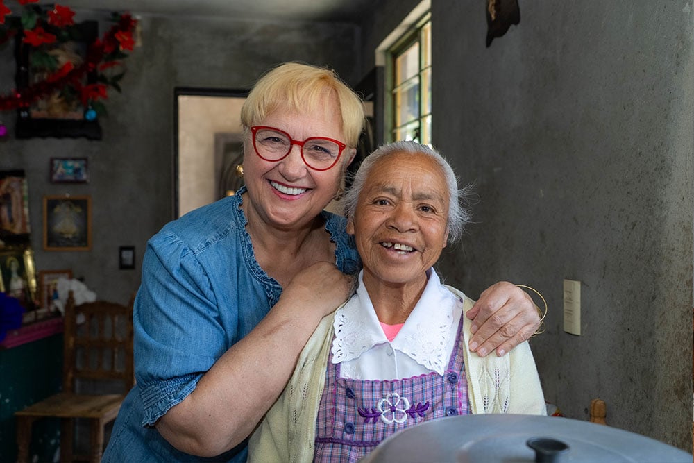Lidia with Dalia and Norma’s grandmother