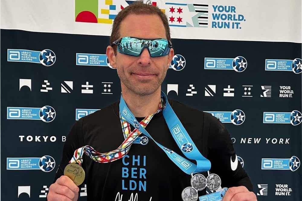Al after finishing the Tokyo Marathon in 2023