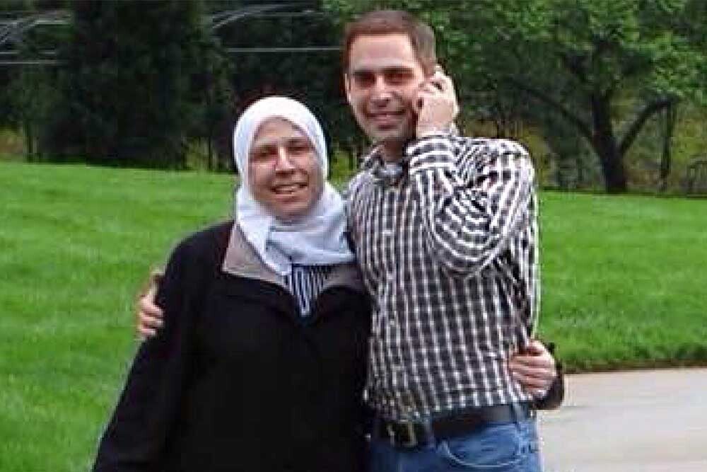 Al with his mother