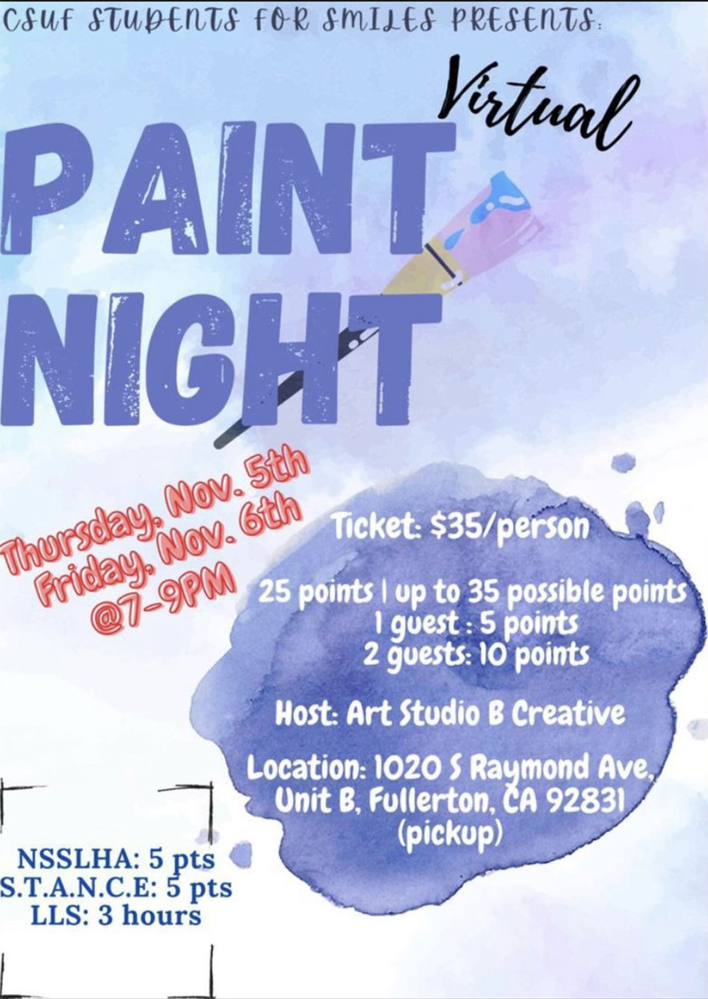 paint night poster