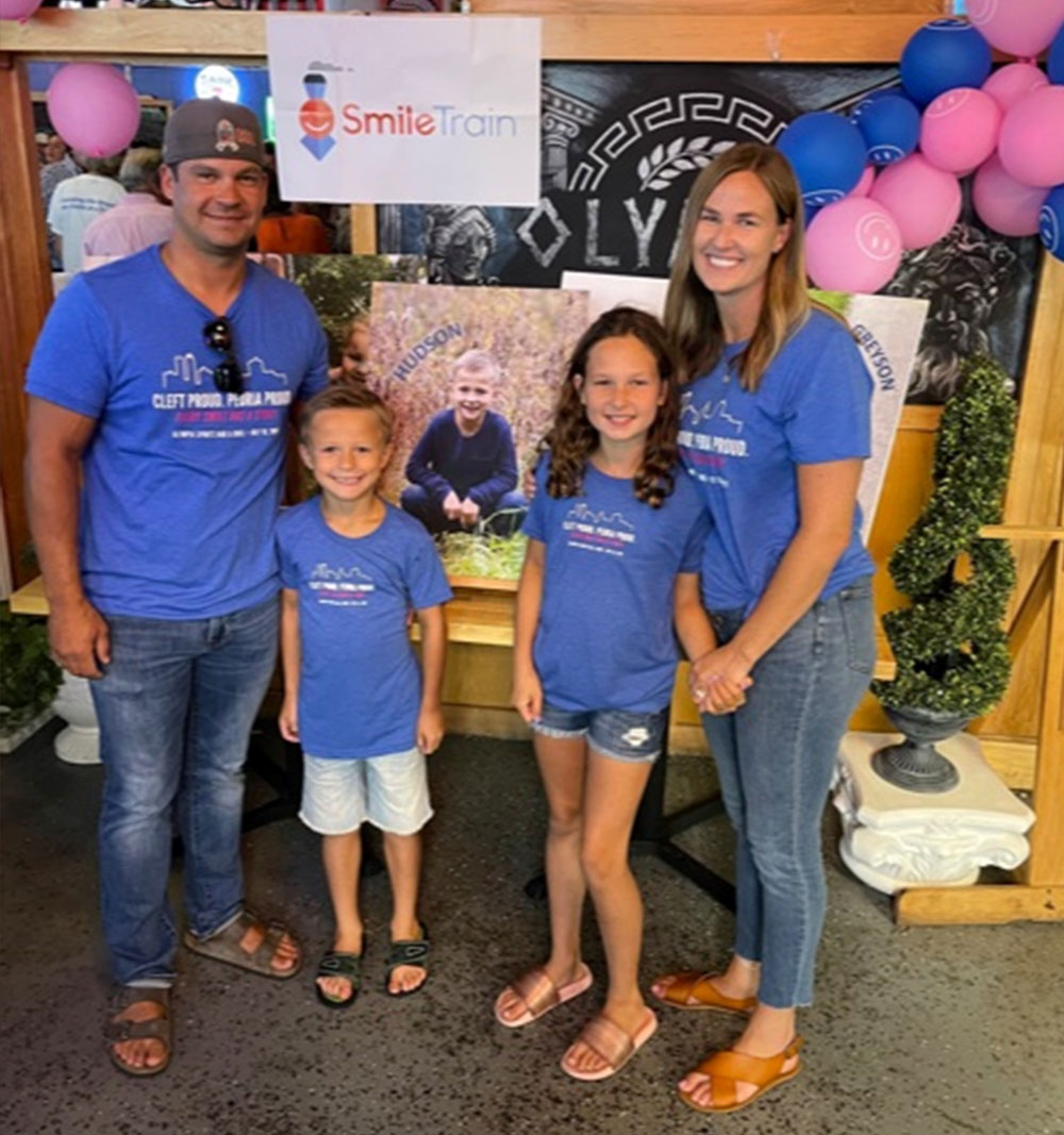 The Chan family at the Smile Train fundraiser in Peoria.
