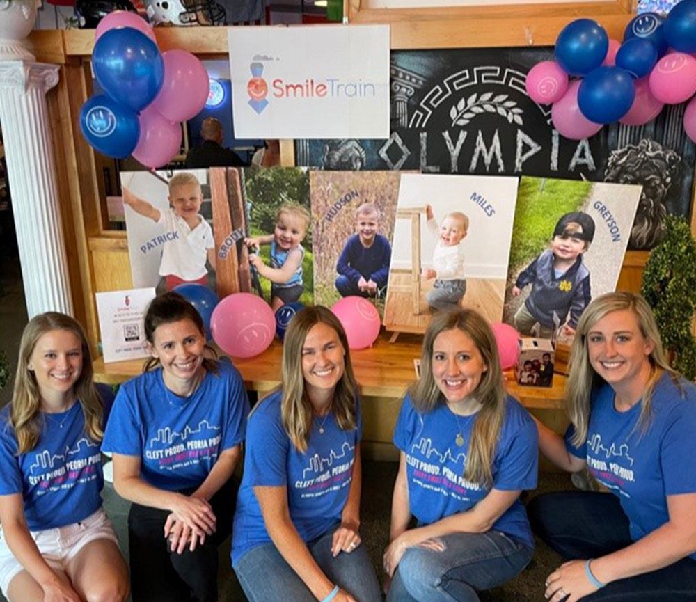 The moms at their Smile Train fundraiser