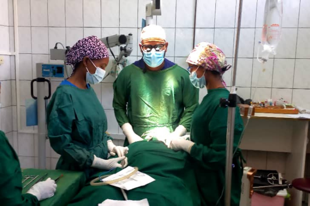Cleft surgeon at ALERT Hospital in Ethiopia
