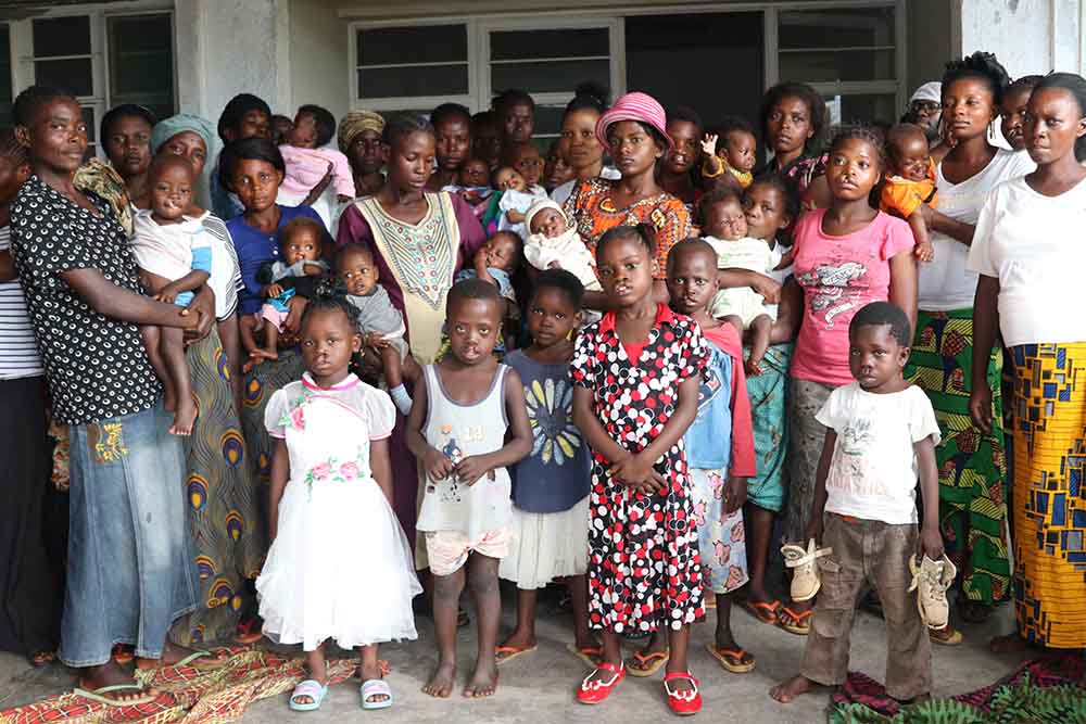 Group of children in need of cleft surgery
