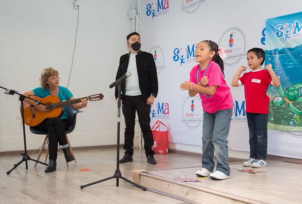 Smile Train choir performs for Miss Universe Andrea Meza