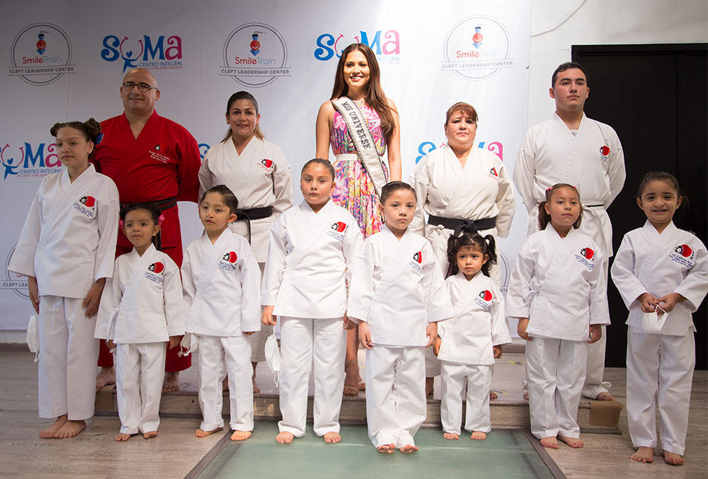 Smile Train partner Centro SUMA's karate class with Miss Universe Andrea Meza