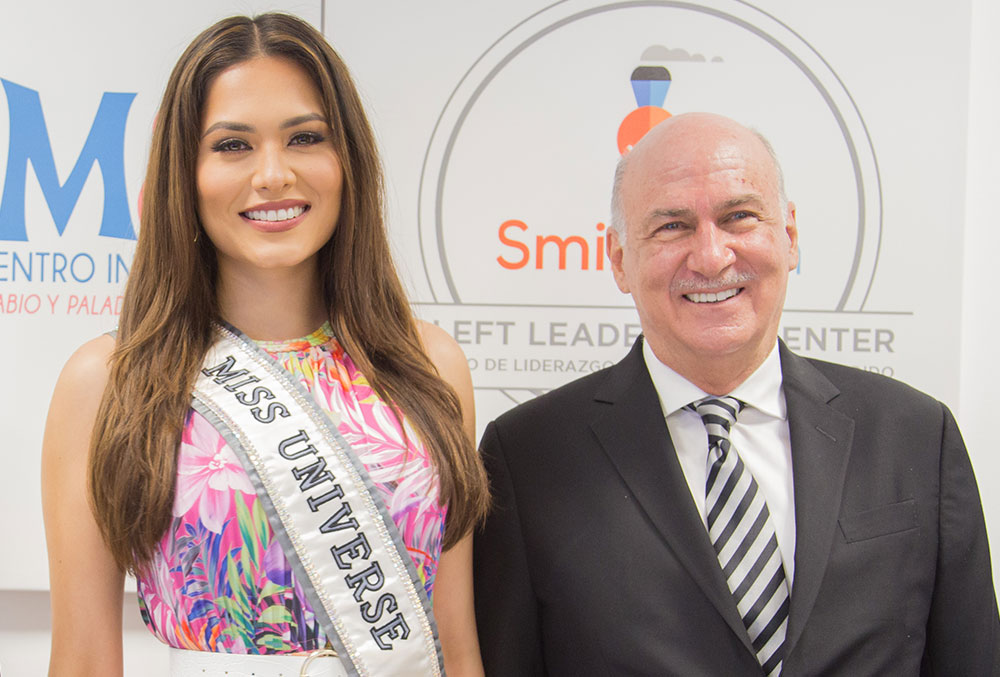 Andrea Meza with Dr. Jose Maya at Smile Train Mexico center