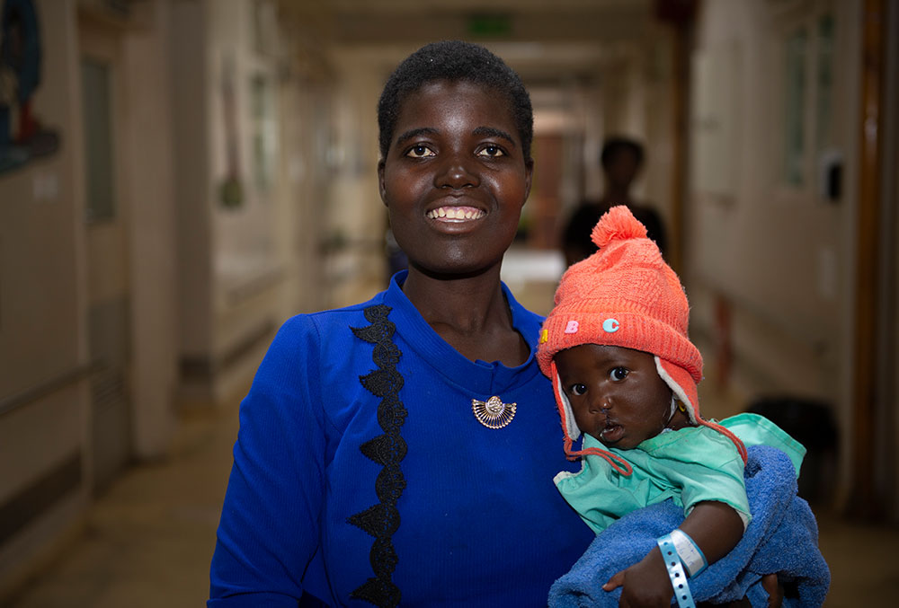 Nyasha after his Smile Train-sponsored cleft surgery