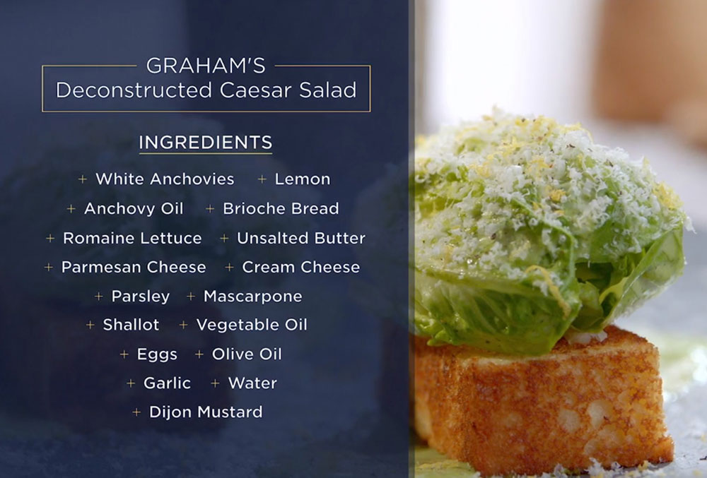 Chef Graham Elliot's Signature Caesar Salad Recipe from 'Selena + Chef'