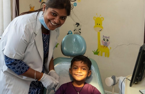 Smile Train patient receives dental services