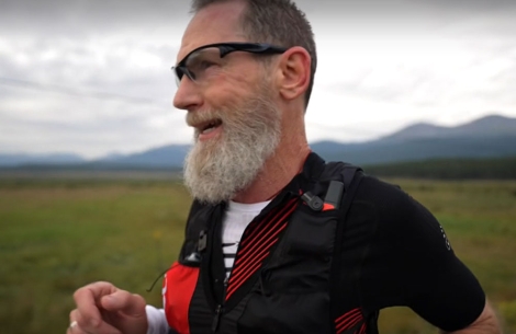 Craig Bachrodt running the Leadville 100