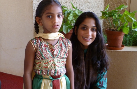 Priya with a Smile Train patient in India