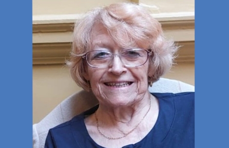 Reverend Moira Davies earlier this year