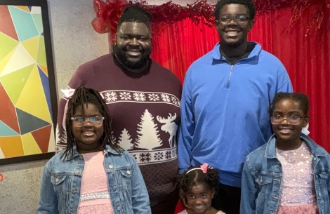 Isaac Ballou with family