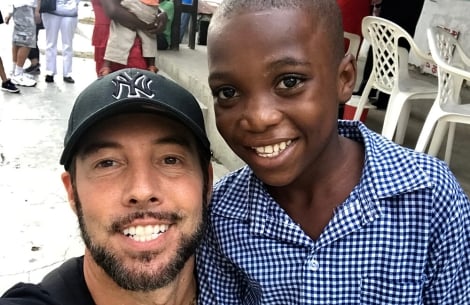 Troy Reinhart with Smile Train patient