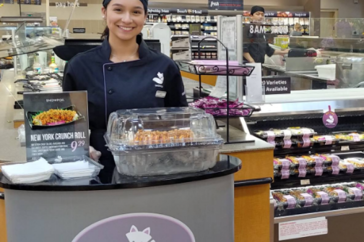 Snowfox Kiosk with employee