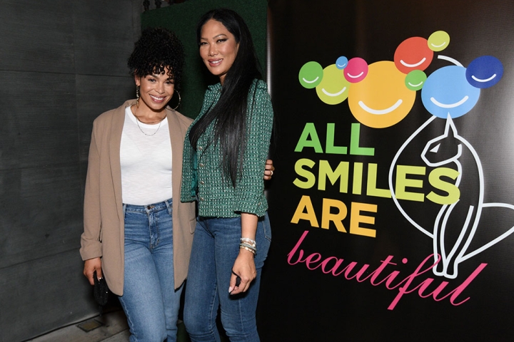 Kimora Lee Simmons with Jordin Sparks at Smile Train's World Smile Day event at NOBU LA