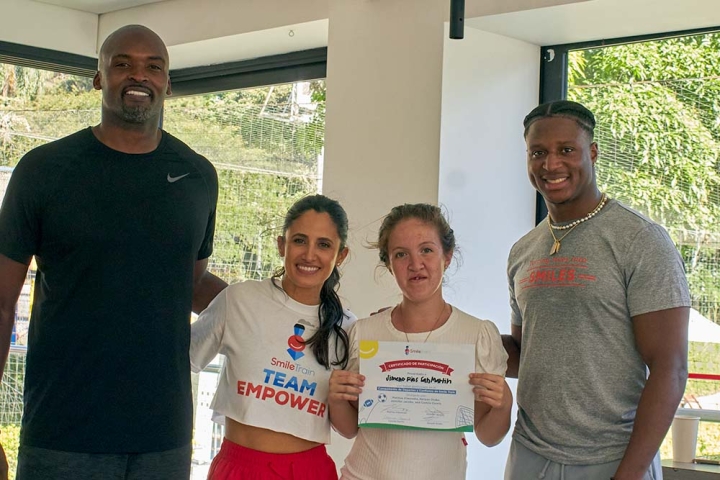 Sports stars put on camp for cleft affected